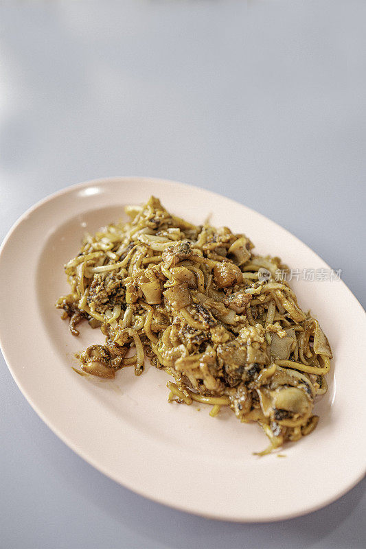 Char Kway Teow在新加坡“Fried Kway Teow”